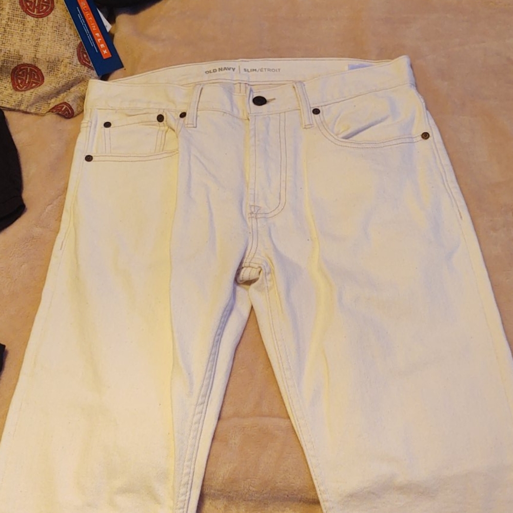 Cream Pants
